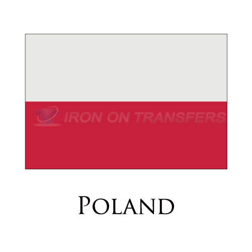 Poland flag Iron-on Stickers (Heat Transfers)NO.1959